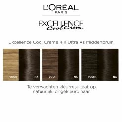 L'Oreal Lu0027Oréal Excellence Cool Cream 4.11 - Ultra Ash Bruin -Verzorgingsproducten Winkel 1011788 4