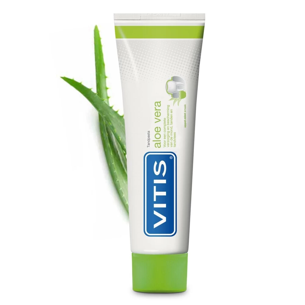 3x Vitis Aloë Vera Tandpasta 2 3x Vitis Aloë Vera Tandpasta - Afbeelding 2