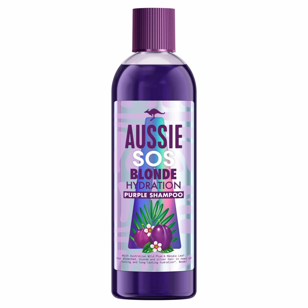 6x Aussie Zilvershampoo SOS Blond Hydration Vegan 1 6x Aussie Zilvershampoo SOS Blond Hydration Vegan