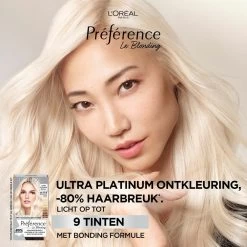 L'Oreal Lu0027Oréal Preference Haarkleuring Ultra Platinum - Platinum Blond - Ontkleuring -Verzorgingsproducten Winkel 1018806 3