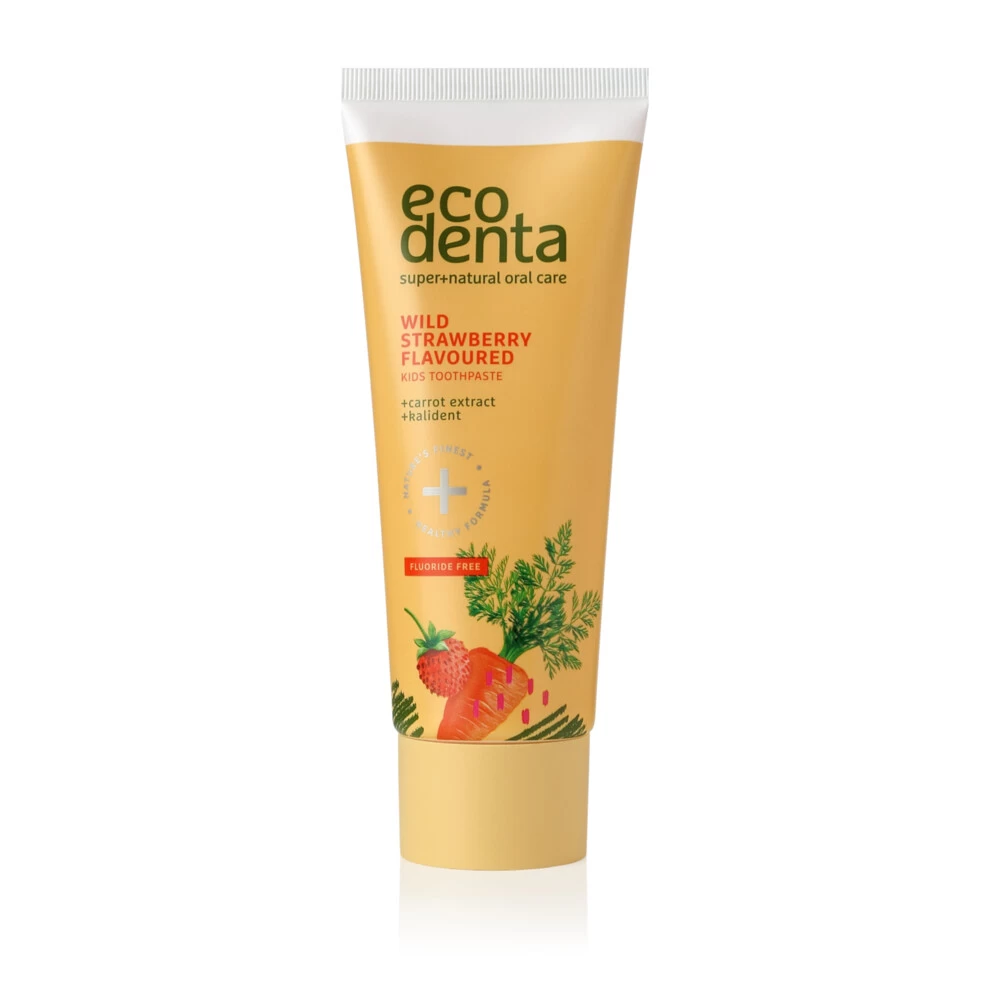 4x Ecodenta Tandpasta Kids Wilde Aardbei Met Wortel & Kalident 2 4x Ecodenta Tandpasta Kids Wilde Aardbei Met Wortel & Kalident - Afbeelding 2