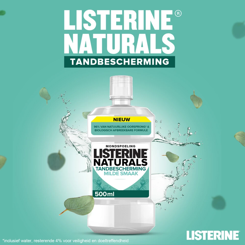 6x Listerine Naturals Mondwater Tandbescherming 2 6x Listerine Naturals Mondwater Tandbescherming - Afbeelding 2