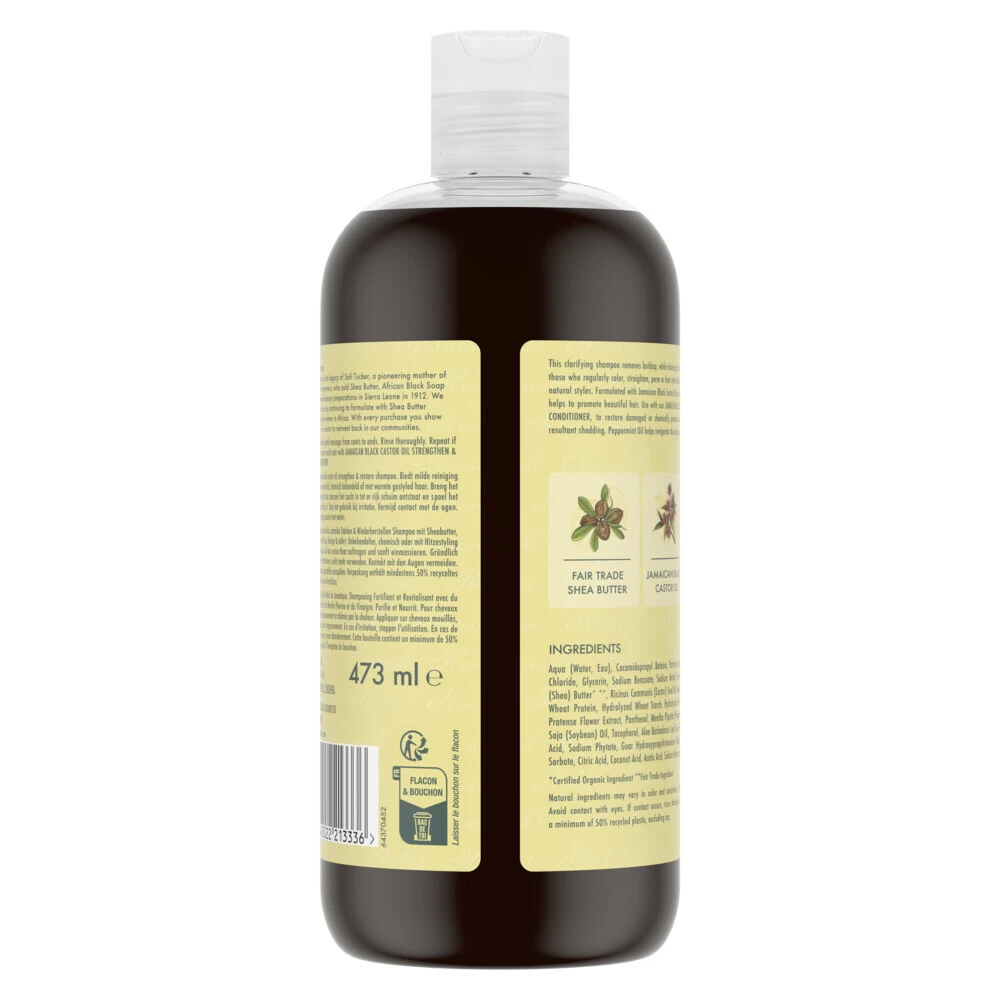 Shea Moisture Jamaican Black Castor Oil Strenghten & Restore Shampoo 2 Shea Moisture Jamaican Black Castor Oil Strenghten & Restore Shampoo - Afbeelding 2