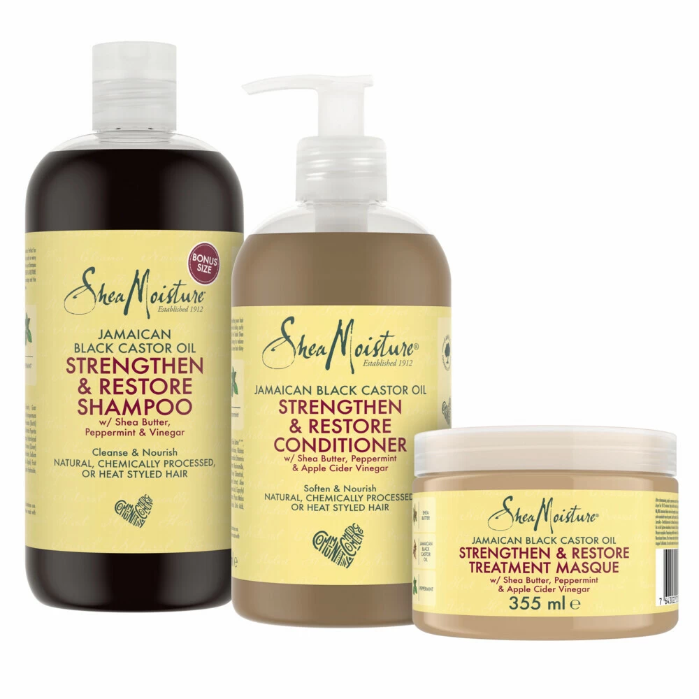 Shea Moisture Jamaican Black Castor Oil Strenghten & Restore Shampoo 4 Shea Moisture Jamaican Black Castor Oil Strenghten & Restore Shampoo - Afbeelding 4