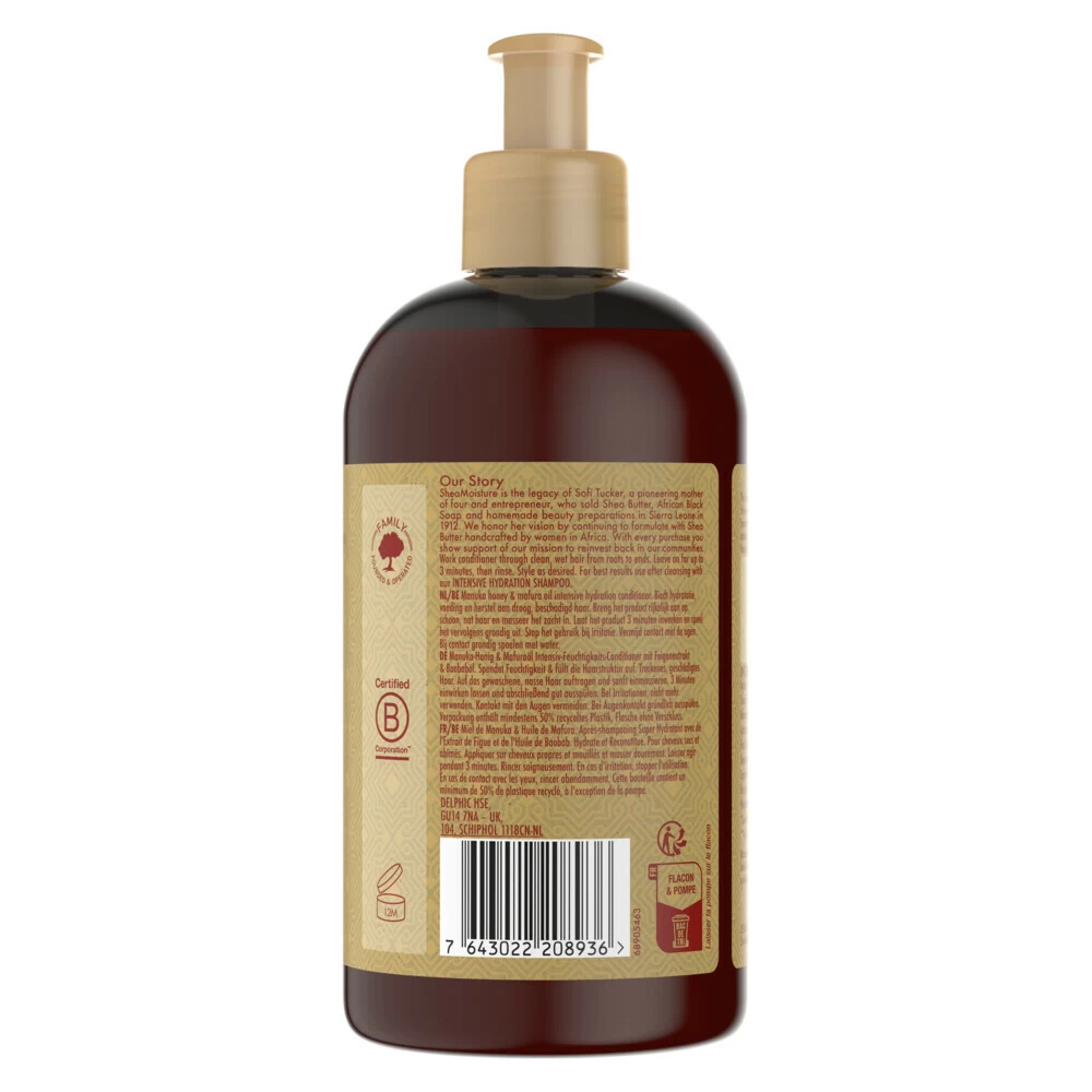 Shea Moisture Manuka Honey & Mafura Oil Intensive Hydration Conditioner 2 Shea Moisture Manuka Honey & Mafura Oil Intensive Hydration Conditioner - Afbeelding 2