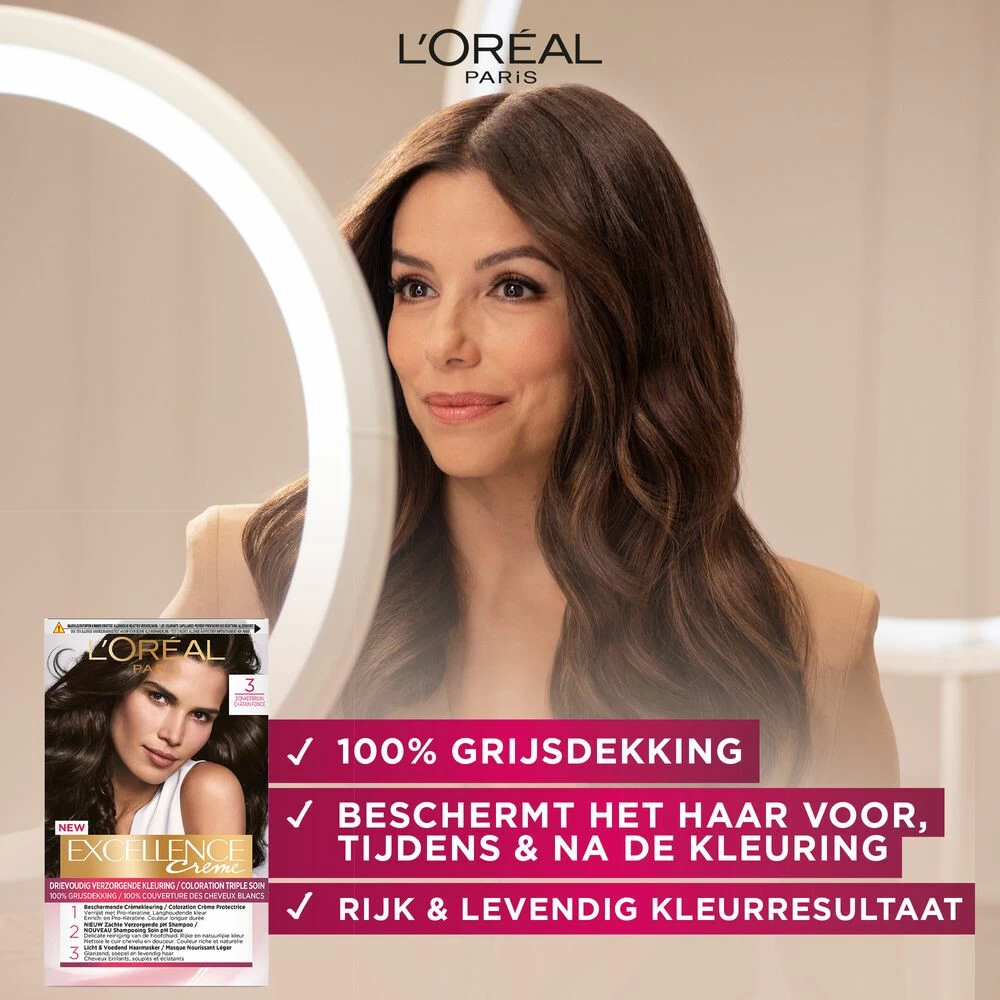 L'Oreal Lu0027Oréal Excellence Creme 7.7 Honingbruin 2 L'Oreal Lu0027Oréal Excellence Creme 7.7 Honingbruin - Afbeelding 2