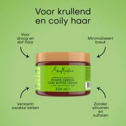 Shea Moisture Curl Butter Cream Power Greens 6 Shea Moisture Curl Butter Cream Power Greens -Verzorgingsproducten Winkel 1061988 3
