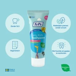 12x TePe Daily Kindertandpasta -Verzorgingsproducten Winkel 1070733 3