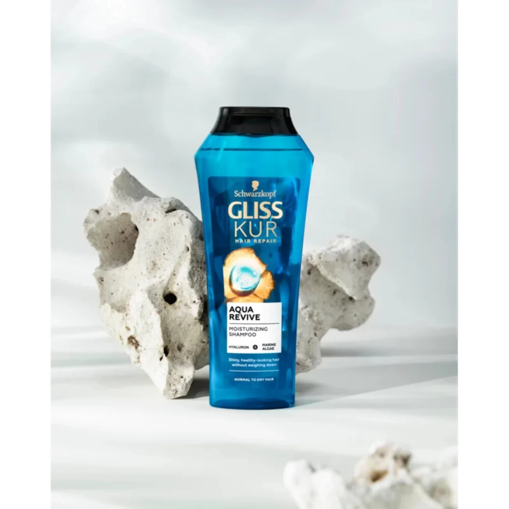 6x Gliss Aqua Revive Shampoo 2 6x Gliss Aqua Revive Shampoo - Afbeelding 2