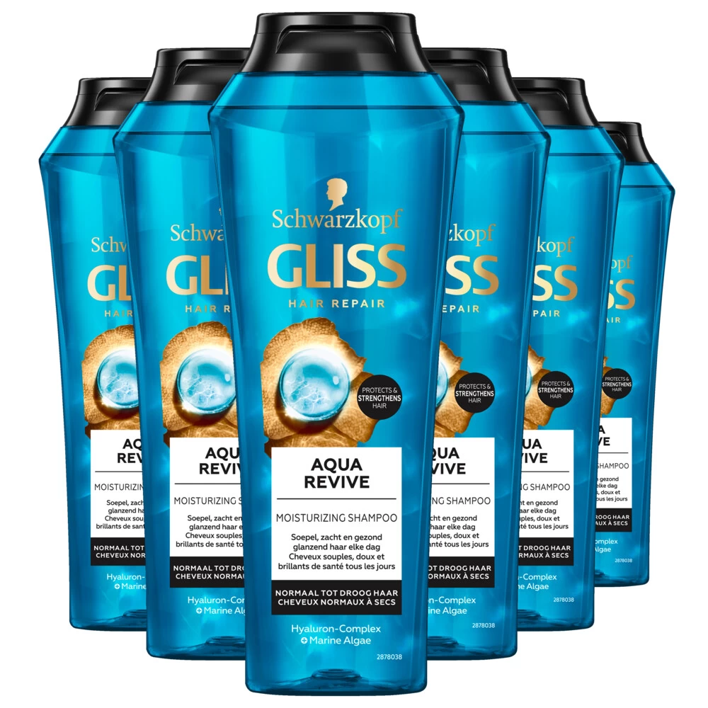 6x Gliss Aqua Revive Shampoo 1 6x Gliss Aqua Revive Shampoo