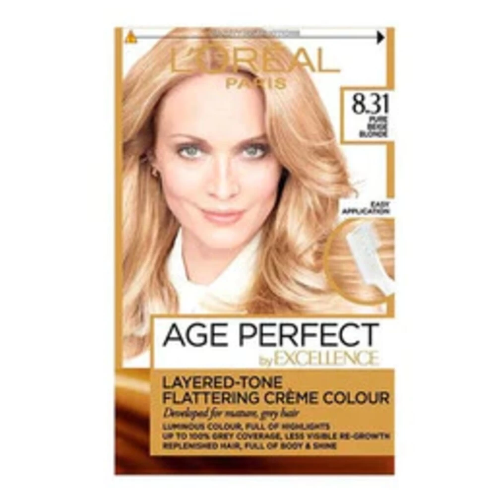 L'Oreal Lu0027Oréal Excellence Age Perfect Haarverf 8.31 Licht Goud Asblond 1 L'Oreal Lu0027Oréal Excellence Age Perfect Haarverf 8.31 Licht Goud Asblond