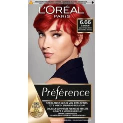 L'Oreal Lu0027Oréal Preference Haarkleuring 6.66 Pure Scarlet - Zeer Intens Rood